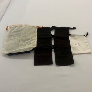 Michael Kors Velvet Drawstring Pouches brown . 1 Tory Burch and Kate Spade